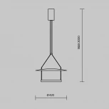 Подвесной светильник Maytoni Ambience MOD280PL-L23B3K (LED, 220V, на проводе, круглые)