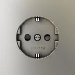 Розетка с заземлением и шторками (шелк) Voltum S70 VLS040204