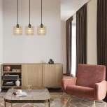 Подвесной светильник Escada Grid 10190/3S Gold (220V, на проводе)