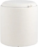 Пуф-столик с ящиком Хюгге S рогожка белый УТ000035340