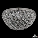 Потолочная люстра светодиодная с пультом APL LED Sicilia SH501.2.50.R.LED-DIM.Ni.Clear.731 (220V, хрусталь, круглые)