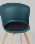 Стул Stool Group Blossom с подушкой темно-бирюзовый УТ000005384