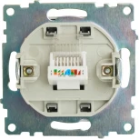 Розетка Ethernet RJ-45 (графит) Stekker Катрин 49418