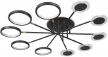 Потолочная люстра на штанге Megan 10164M Black (LED, 220V, круглые, кольцо)
