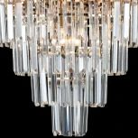 Подвесная люстра каскадная Reluce 02162-0.4-06 FGD (220V, хрусталь, на цепи)