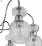 Потолочная люстра на штанге Escada Gloss 1141/6PL Chrome/Clear 6x60Вт E14, металл/стекло, хром/прозрачный