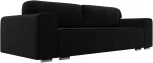 Диван прямой Лига-029 (Черный/Микровельвет) Лига Диванов арт.121025