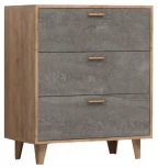 Комод Woodville Эго К-3 на ножках дуб крафт золотой / камень темный 458357