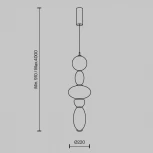 Подвесной светильник Maytoni Adore MOD297PL-L24BS3K1 (LED, 220V, на тросе)
