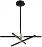 Потолочная люстра на штанге Lumion Parker 6547/56L черный, золотой LED 56W 4000K 2160Лм 220V