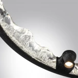 Подвесной светильник Odeon Light Cayon 7001/44L черный ice crack/акрил/хрусталь с ПДУ IP20 LED 44W 1309Лм 3000/3800/4800K (220V, на тросе, круглые)