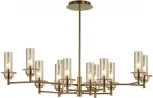 Потолочная люстра на штанге Lumion Madonna 6554/12C бронза/коньячный/металл/стекло E14 12*40W 220V