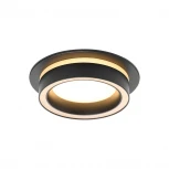 Встраиваемый светильник под лампу GX53 черный Wolta Luce WDL-GX53/06BL-R