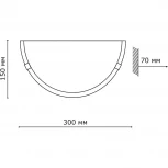 Настенный светильник Sonex Duna 053 золото