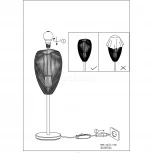 Интерьерная настольная лампа Eglo Clevedon 49144