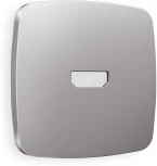 Лицевая панель Ambrella Volt OMEGA (Сталь матовый) для HDMI розетки QUANT OP5140