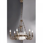 Подвесная люстра Nervilamp 710 710/6+3 (220V, на цепи, подсвечник, свеча)