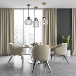 Подвесной светильник светодиодный Eurosvet Jeffry в стиле лофт 50240/1 LED прозрачный (220V, на проводе)