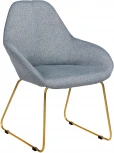Стул R-Home Kent Грей/Линк Золото
