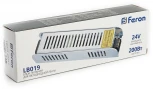 Трансформатор для светодиодной ленты 200W 24V (драйвер) Feron LB019 48047