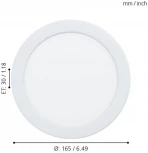 Встраиваемый точечный светильник Eglo Fueva 5 99192 (LED, 220V, круглые)