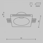 Встраиваемый светильник под гипсокартон Maytoni Gyps Modern DL001-1-01-W-1 (220V)
