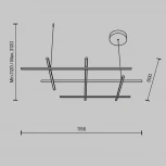 Подвесной светильник Maytoni Radiance MOD278PL-L86G3K (LED, 220V, на тросе)