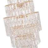 Подвесная люстра каскадная Arti Lampadari Valencia E 1.10.50.501 G (220V, хрусталь)