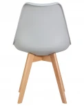 Стул обеденный JERRY SOFT (ножки светлый бук, цвет сиденья светло-серый (GR-01))