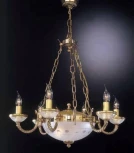 Подвесная люстра Reccagni Angelo 4750 L 4750/6+2 (220V, на цепи, подсвечник, свеча)