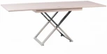 Стол-трансформер Левмар Cross D68/S79 дуб шамони светлый/ опоры нерж.ст.