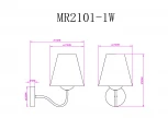 Бра MyFar Charlotte MR2101-1W (220V)