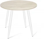 Стол SHT-TU14/80 ЛДСП белый муар/дуб выбеленный от фабрики Sheffilton