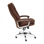 Кресло SOFTY LUX коричневый (флок)