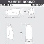 Архитектурная подсветка Fumagalli Mamete 2A3.000.000.WXZ1L (220V, круглые, IP67)