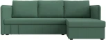 Диван угловой Слим правый угол (Зеленый/Рогожка) Лига Диванов арт.121151