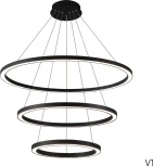 Подвесной светильник светодиодный с пультом Crystal Lux FORTUNA FORTUNA SP158W LED BLACK