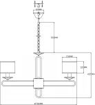 Подвесная люстра Moderli Celestia V2632-8P (220V, на цепи)