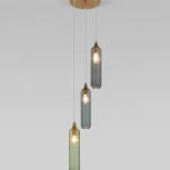 Светильник подвесной Eurosvet Siesta 50252/3 латунь (220V, управление смартфоном, голосовое управление, умный дом - Minimir Home, Алиса, Маруся, Салют, на тросе)