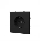 Розетка с заземлением (графит) Voltum S70 VLS040107