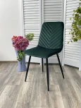 Стул DUKE BLUVEL-78 GREEN, велюр / черный каркас М-City