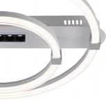 Потолочная люстра Escada Aspect 10253/2LED 53+3Вт, 3750Лм, металл/акрил, хром (регулировка яркости, 220V, пульт управления, круглые)