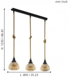 Подвесной светильник Eglo Rampside 43192 (220V, на проводе)