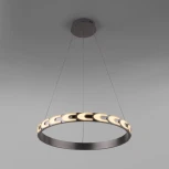 Подвесной светильник Eurosvet Chain 90164/1 сатин-никель (регулировка яркости, LED, 220V, пульт управления, на тросе, кольцо)