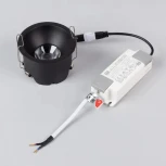 Встраиваемый точечный светильник MS-HARBOR-R82-10W Warm2700 (BK, 50 deg, 230V) (Arlight, IP20 Металл) 054478 (LED)