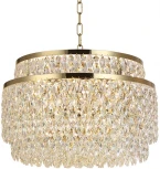 Подвесная люстра Newport 8530 8530/60 C gold polished (220V, на цепи, круглые)