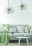 Подвесная люстра Maytoni Farn H428-PL-03-WG (220V, на цепи, листья)
