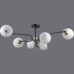 Потолочная люстра на штанге ILLUMICO IL0249-6CSQ-79 BK AB (220V)