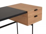 Стол рабочий Tanis ОГОГО 725559 (робиния брэнсон, черный)