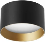 Накладной точечный светильник SP-BISCOTTO-R120-12W Warm3300-MIX (BK-GD, 80 deg, 230V) (Arlight, IP54 Металл) 055026 (LED)